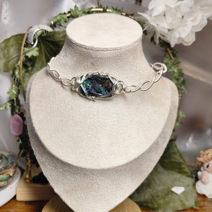 Bracelet Torsade Ormeaux Abalone ✨Apaisement et Équilibre Émotionnel 