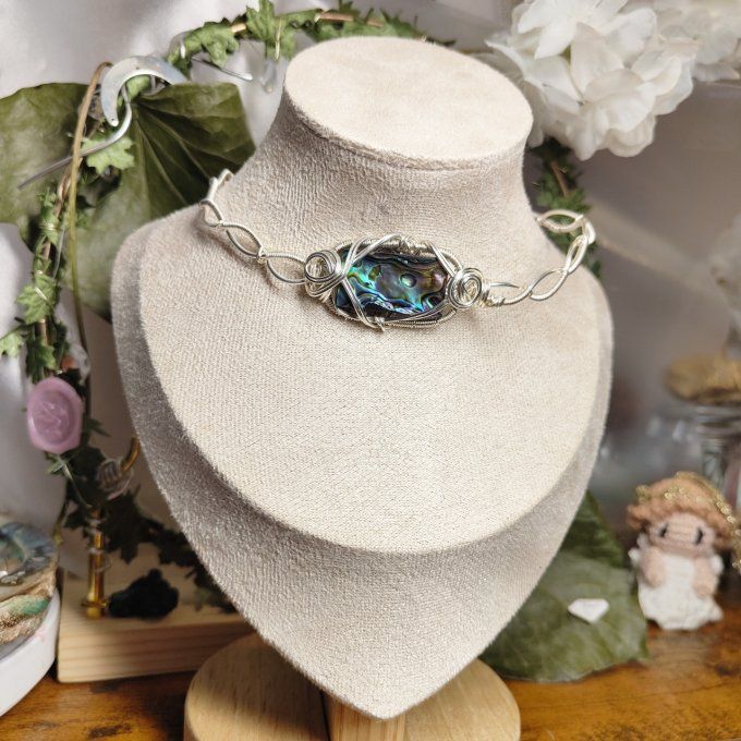 Bracelet Torsade Ormeaux Abalone ✨Apaisement et Équilibre Émotionnel 