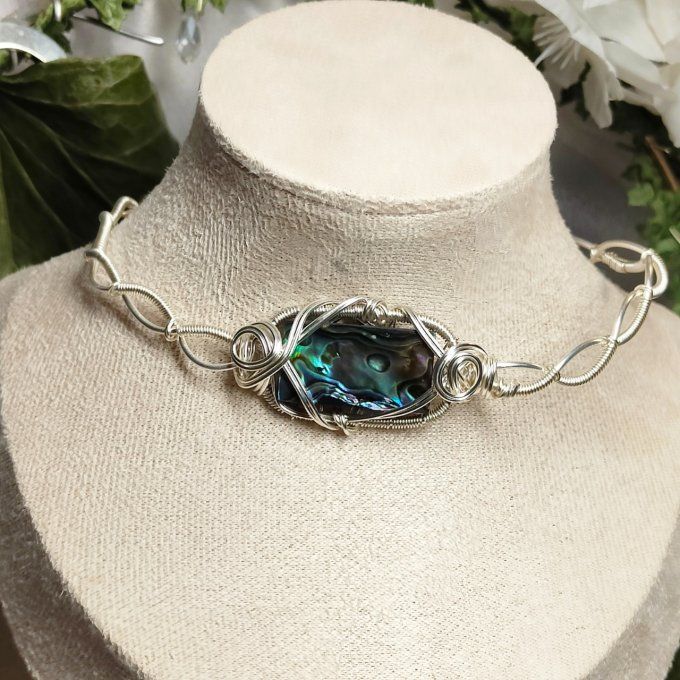 Bracelet Torsade Ormeaux Abalone ✨Apaisement et Équilibre Émotionnel 