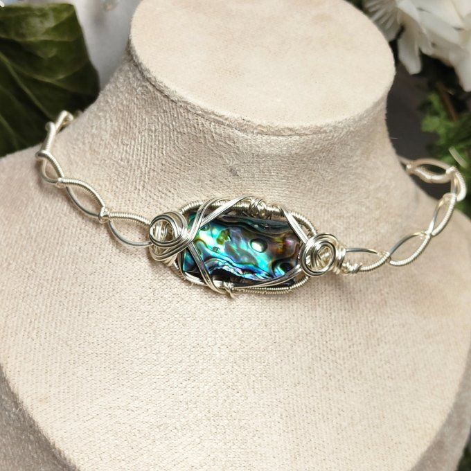 Bracelet Torsade Ormeaux Abalone ✨Apaisement et Équilibre Émotionnel 