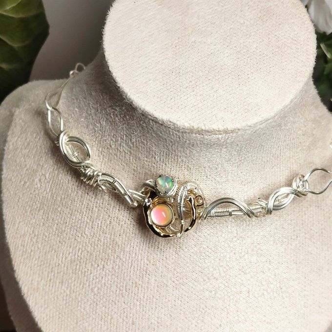 Bracelet Charms opale wello : collier /diadème - bracelet 