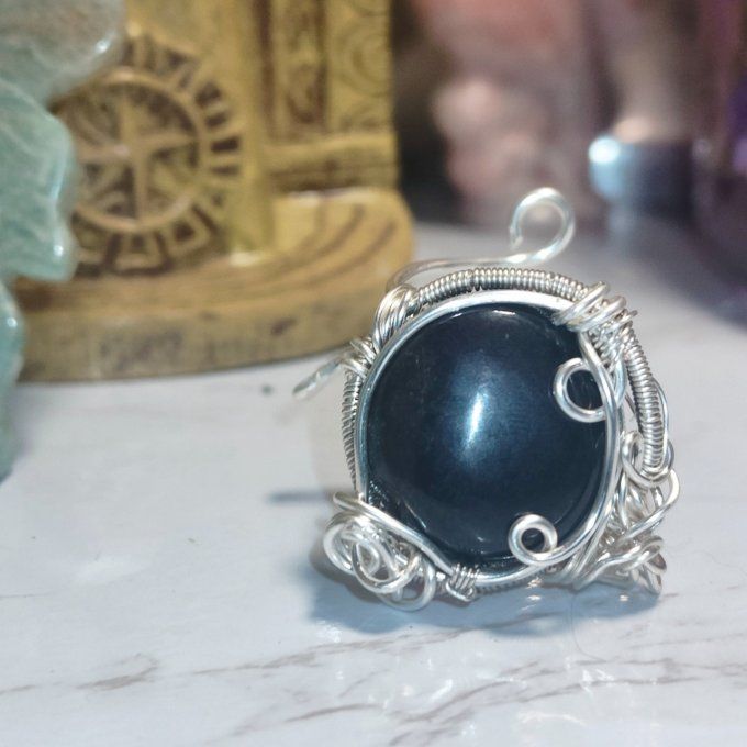  Bague parpaings✨ Purpurite ✨pierre de la liberté intérieure 