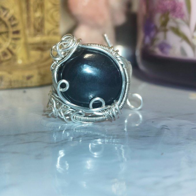  Bague parpaings✨ Purpurite ✨pierre de la liberté intérieure 