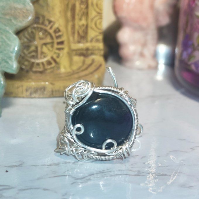  Bague parpaings✨ Purpurite ✨pierre de la liberté intérieure 