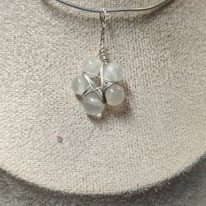 Pendentif  perle etoile a composer 