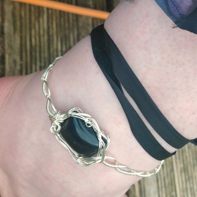 Collier modulable satin velours