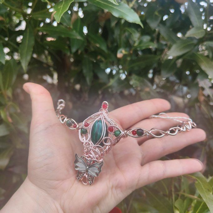 Diadème  modulable ✨Persephone-Fleur d'amour Précieux 