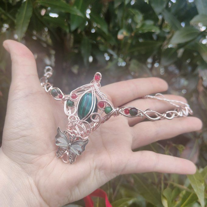 Diadème  modulable ✨Persephone-Fleur d'amour Précieux 