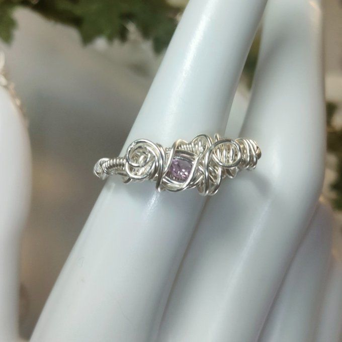 Bague Alexandrite Ajustable Courrone ✨Équilibre, Renouveau et Force Mentale