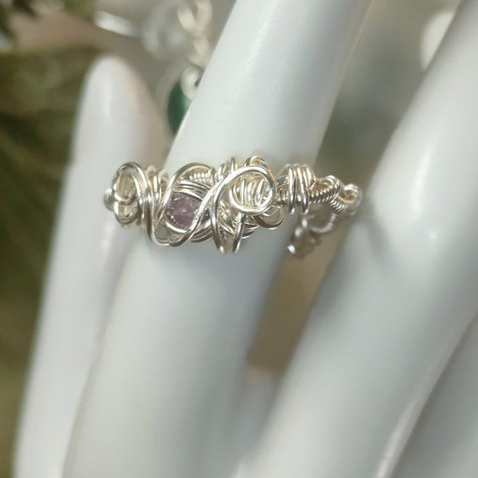 Bague Alexandrite Ajustable Courrone ✨Équilibre, Renouveau et Force Mentale