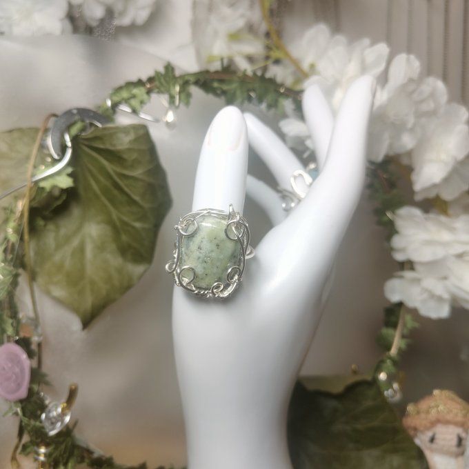  Kämmerite ,Bague Marquise ajustable– ✨Pierre de Libération Spirituelle✨ 