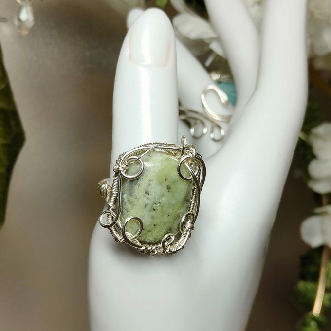  Kämmerite ,Bague Marquise ajustable– ✨Pierre de Libération Spirituelle✨ 