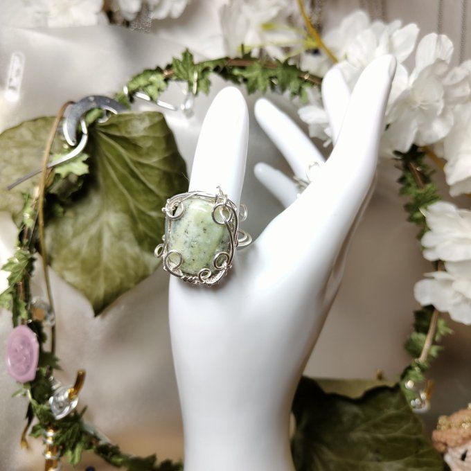  Kämmerite ,Bague Marquise ajustable– ✨Pierre de Libération Spirituelle✨ 