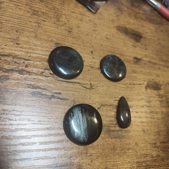 Obsidienne argent ( Sheen)