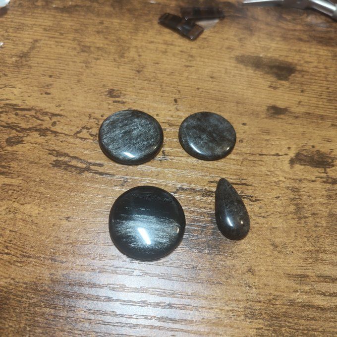 Obsidienne argent ( Sheen)
