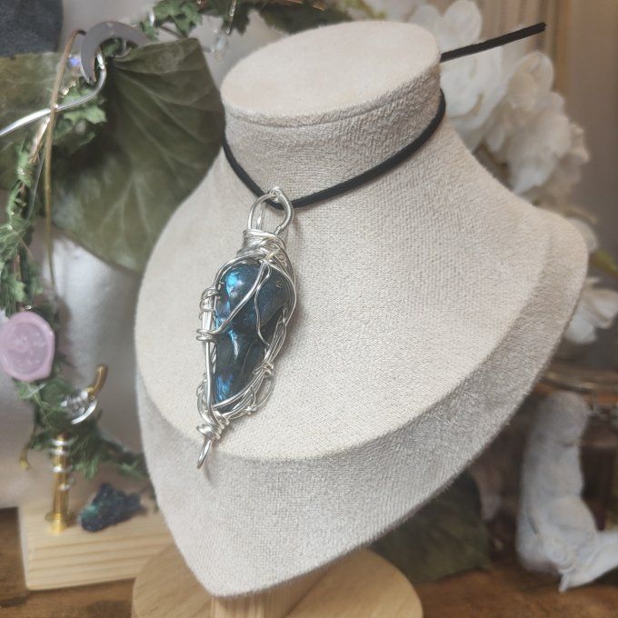 Corbeau - labradorite Bleu 