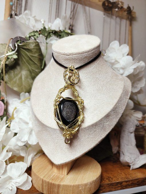  Onyx  Noire Druzy  