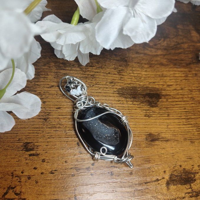  Onyx Noire Druzy 