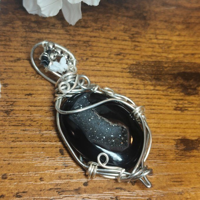  Onyx Noire Druzy 