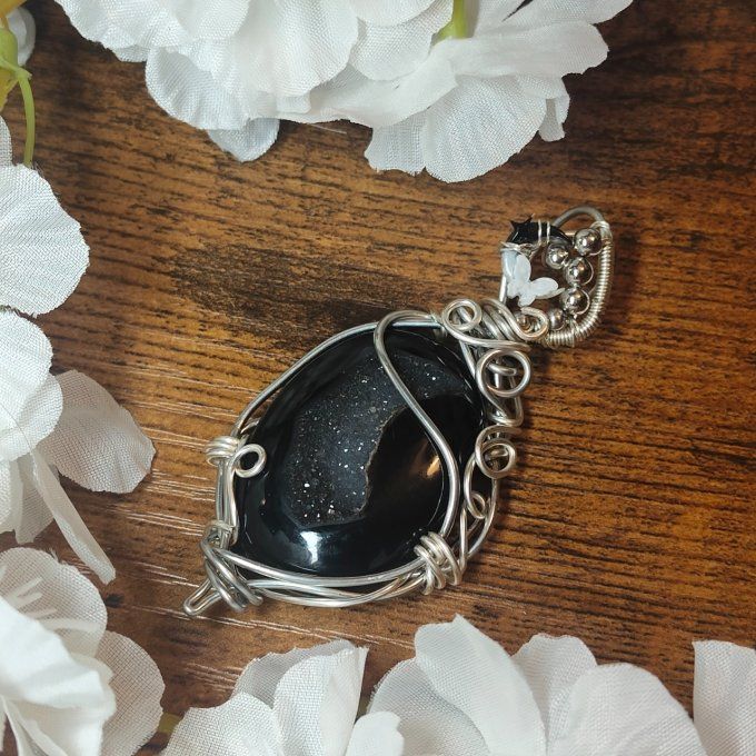  Onyx Noire Druzy 