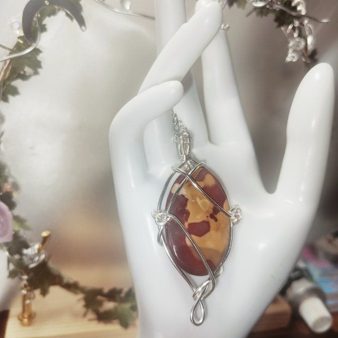 Amulette Jaspe Mookaite –✨ Joie, Énergie & Protection✨