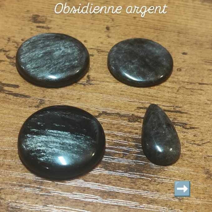 Obsidienne argent ( Sheen)