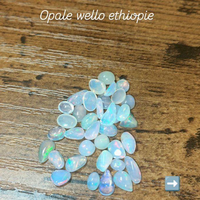 Opale blanche ethiopie wello