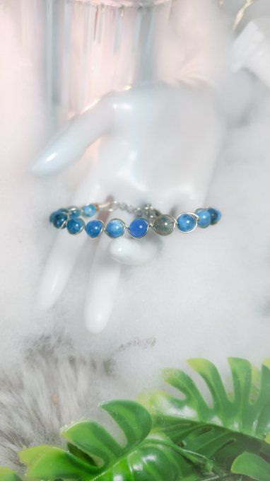 Bracelet Apatite Bleu 