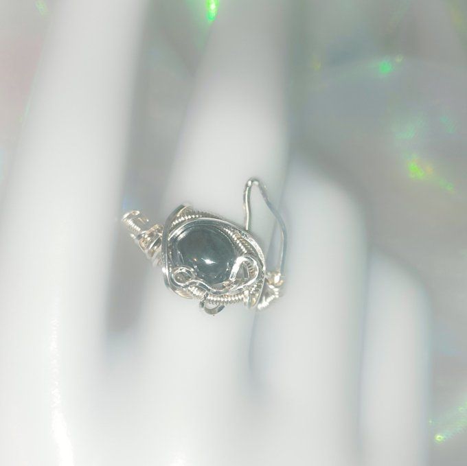Bague hématite ajustable -promo✨Ancrage, Protection et Équilibre