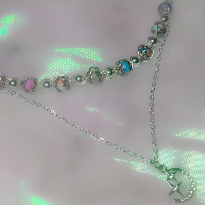 Collier perles jaspes impériales✨ Harmonie & Confiance-Promo