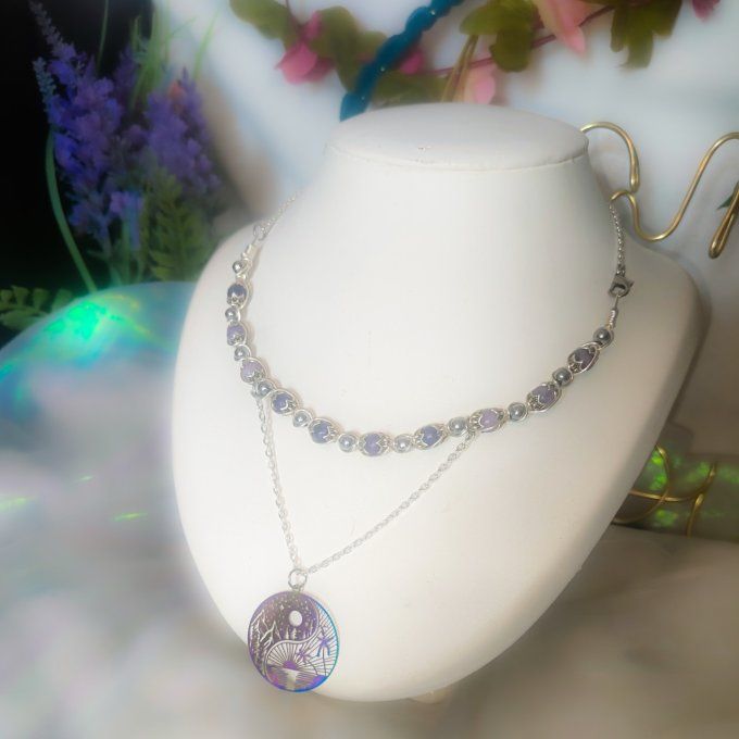 Collier Perles De Mica ✨Stabilité & Sérénité Intérieure✨ promo