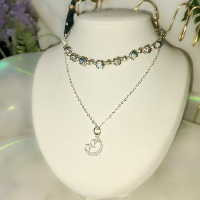 Collier perles jaspes impériales✨ Harmonie & Confiance-Promo