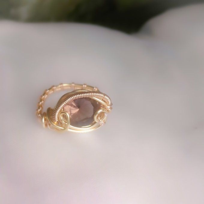 Quartz fumé  - Bague ✨ Clarté, Équilibre & Libération