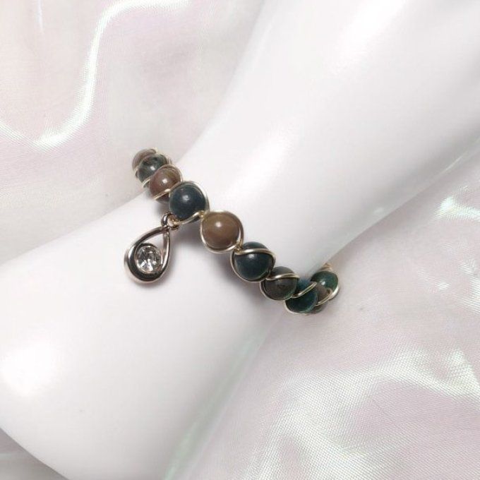 Bracelet chrysocolle - 6/8mm ✨pierre D'Harmonie et d'apaisement ✨