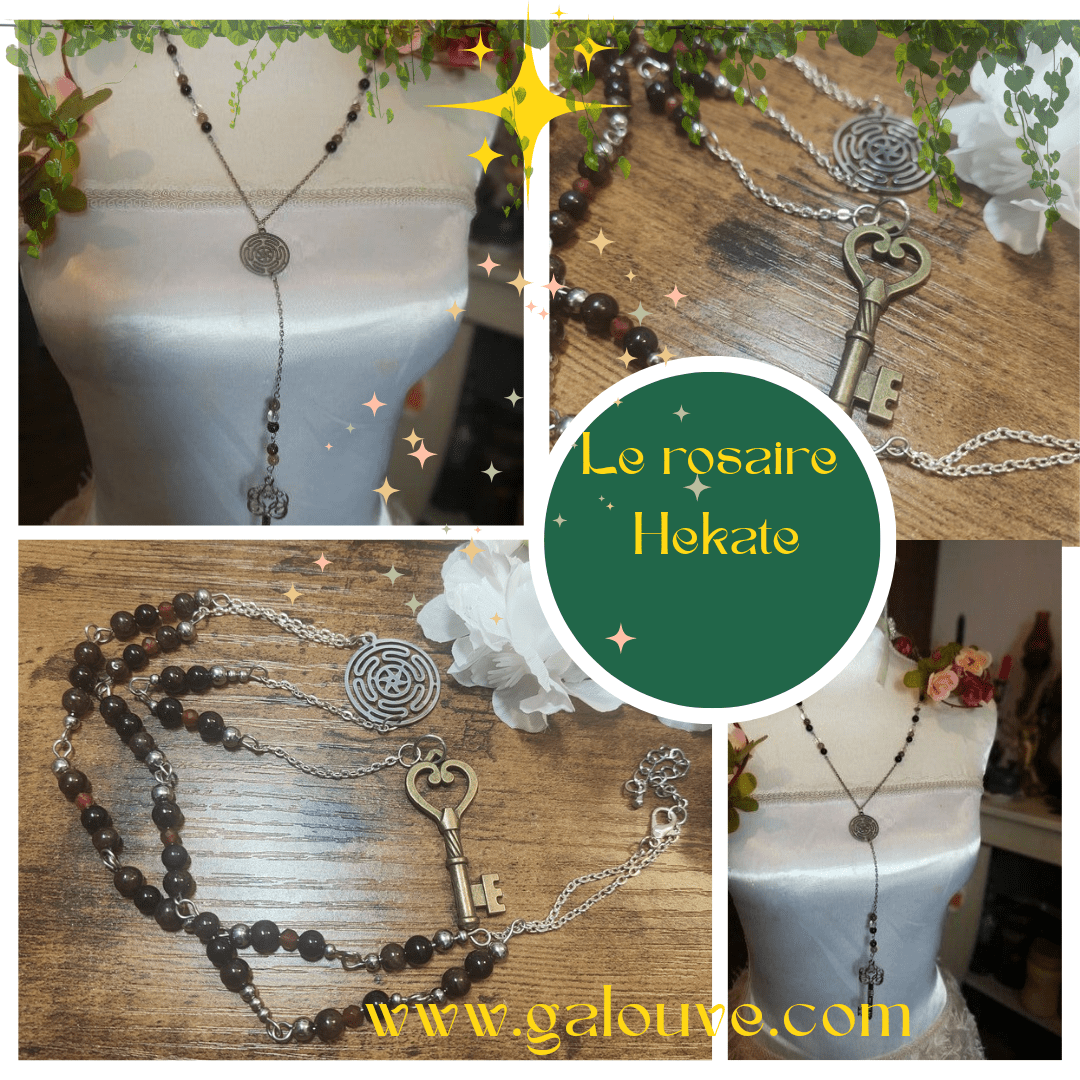 Rosaire d'Hecate ✨Déesse des sorcières ,Croisements et des Ombres