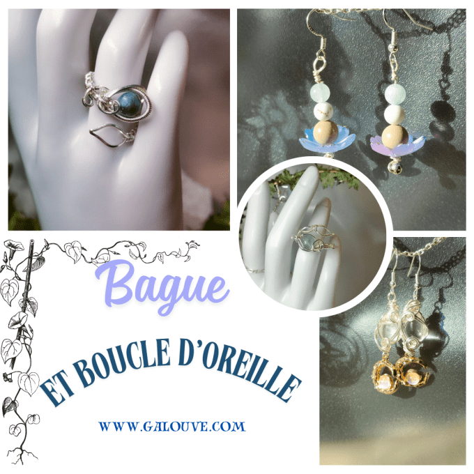 bague ou boucle sur mesure (acompte )