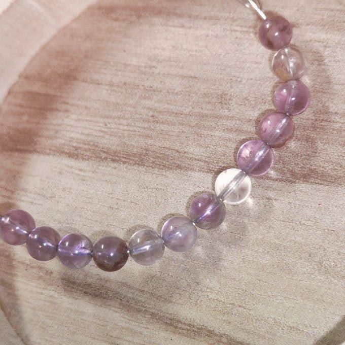 Cacoxenite-6mm Bracelet ✨Pierre d’Éveil & de Protection ✨