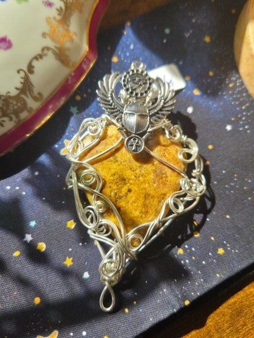 Amulette Jaspe jaune ✨Protection et Équilibre✨