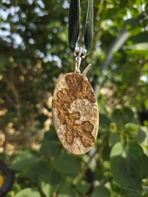 Pendentif Dendrite de manganése