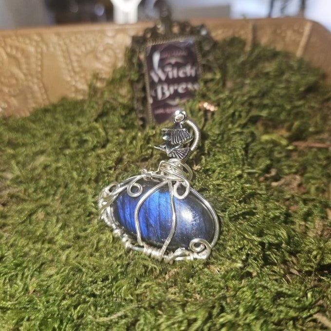 Citrouille Labradorite Bleu