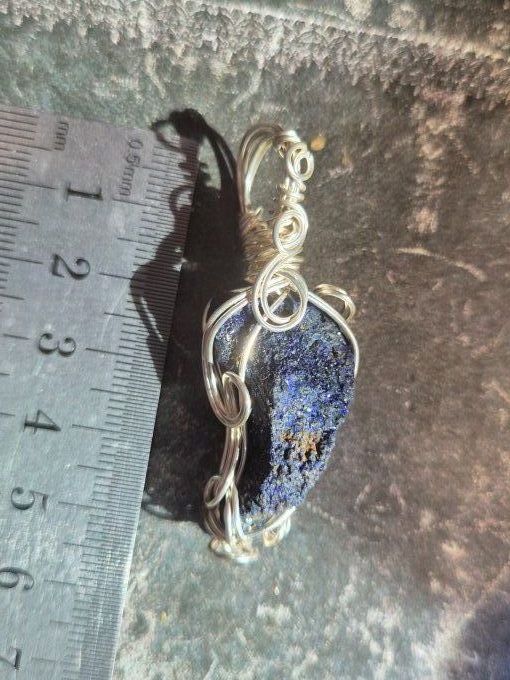 Pendentif Azurite ✨Clarté et Sérénité ✨ - pomme poisons Brut
