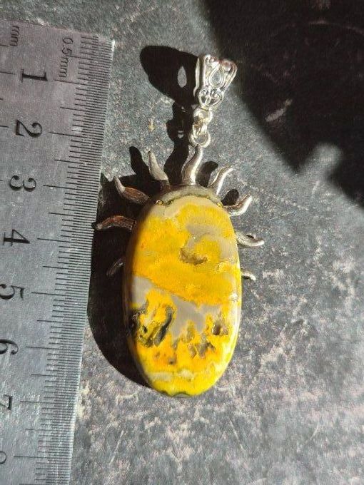 Pendentif Jaspe Bourdon,-Force & Vitalité