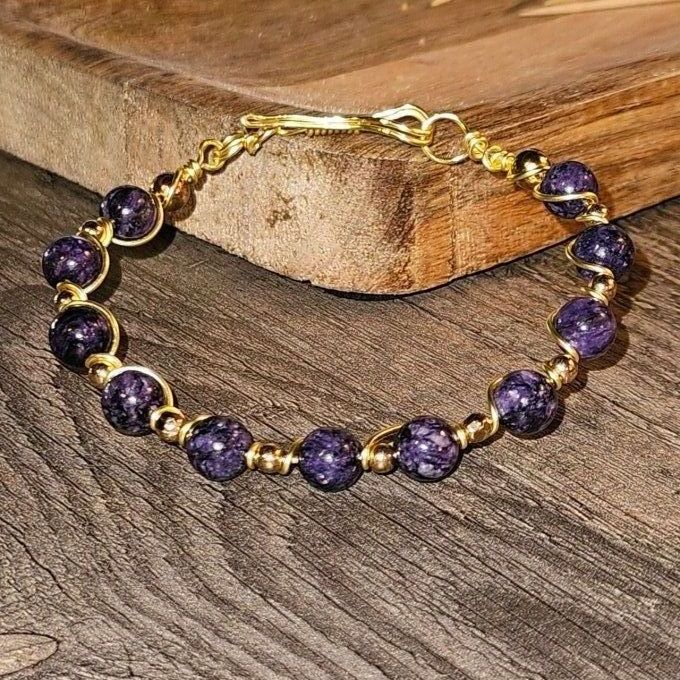 Charoite -8mm Bracelet ✨Pierre de transformation 