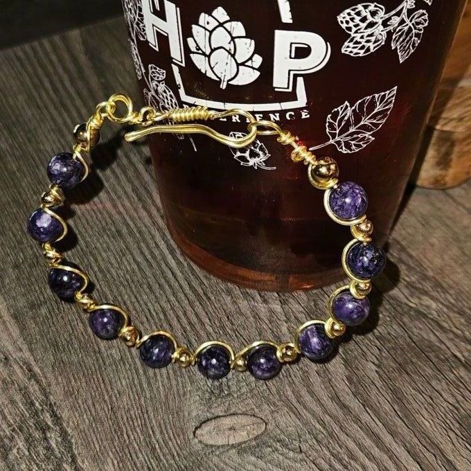 Charoite -8mm Bracelet ✨Pierre de transformation 